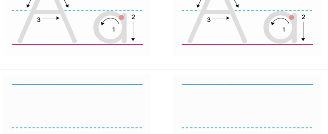 Alphabet Tracing Worksheet | Big Letters (A & B)