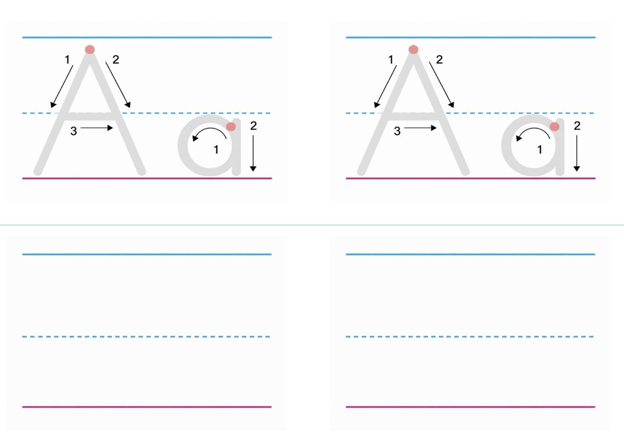Alphabet Tracing Worksheet | Big Letters (A & B)