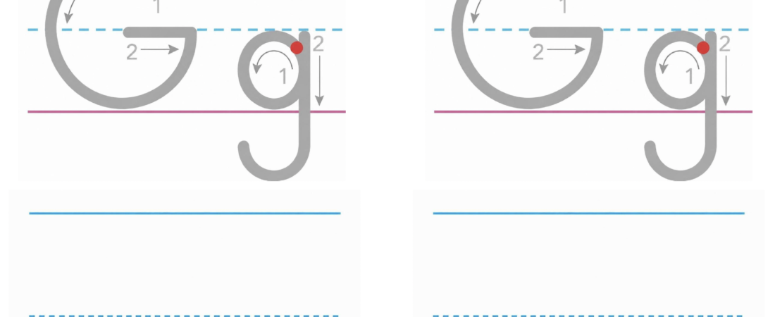 Alphabet Tracing Worksheet | Big Letters (G & H)