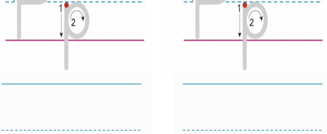 Alphabet Tracing Worksheet | Big Letters (O & P)