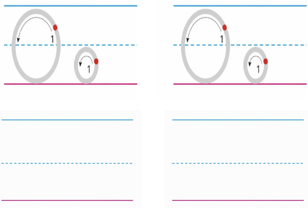 Alphabet O tracing